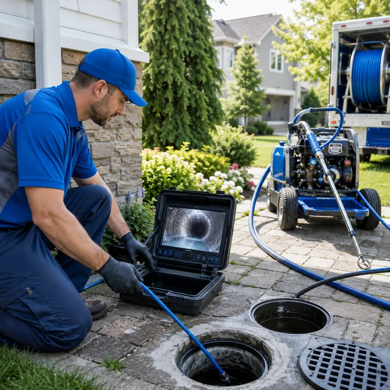 Outdoor drain cleaning professionals serving Brandon, IA