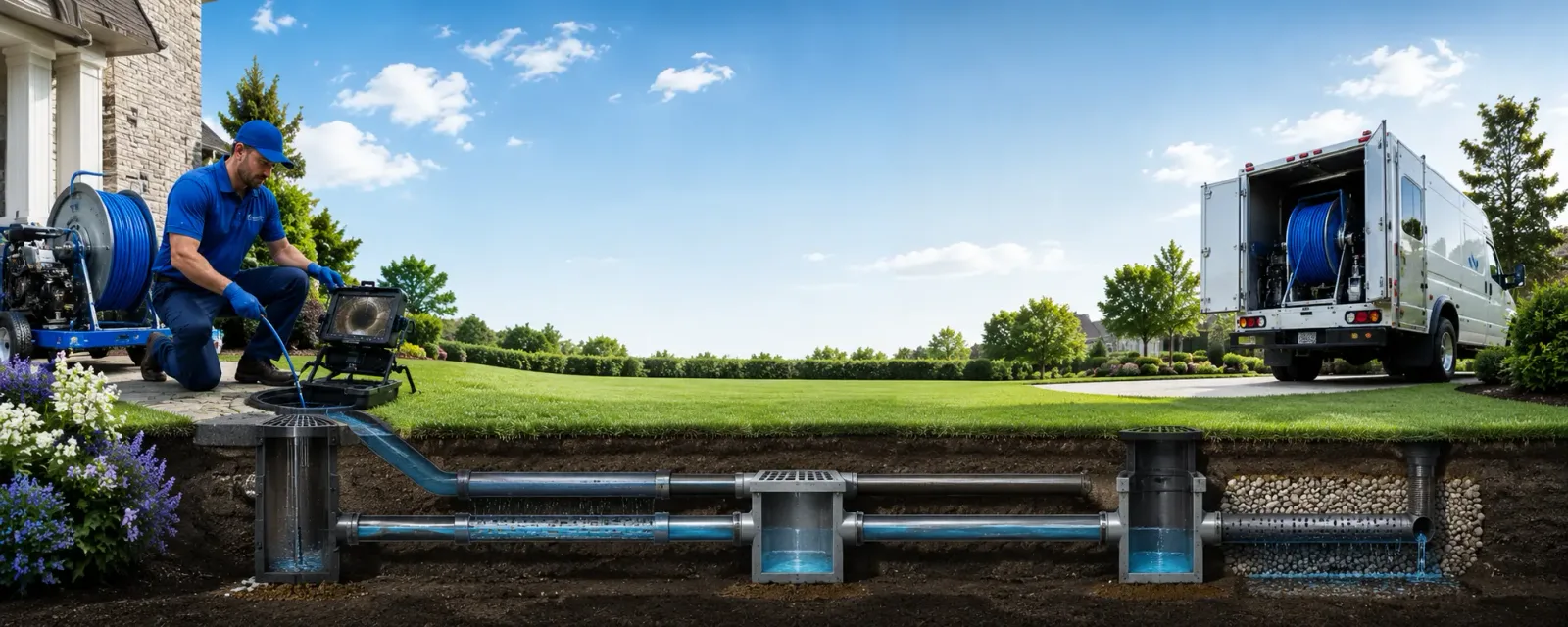 Outdoor drain cleaning information for Brandon, IA